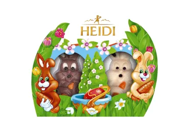 Šokolādes zaķu komplekts HEIDI 40g