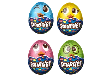 Šokolādes olas Icon Egg ar dražejām SMARTIES 40g