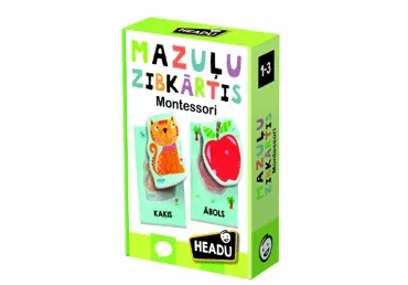 Spēle Montessori zibkārtis mazuļiem LV HEADU