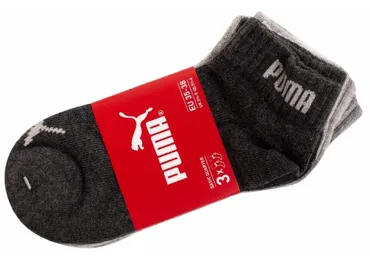 Sp.zeķes(Quarter)PUMA 3pāri 35/38 pelēks