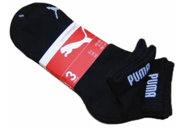 Sp.zeķes(Quarter)PUMA 3pāri 39/42 melnas