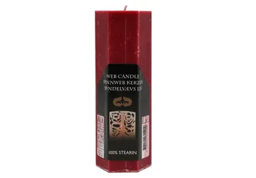 Stearīna mezģīņsvece sarkana