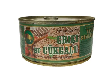 Sterilizēti konservi BRASLA Griķi ar cūkgaļu 325g