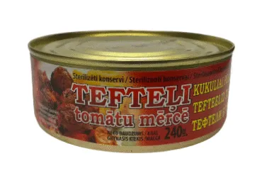 Sterilizēti konservi BRASLA Tefteļi tomātu mērcē 240g