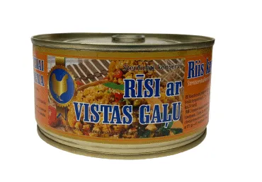 Sterilizēti konservi rīsi ar vistas gaļu BRASLA 326g