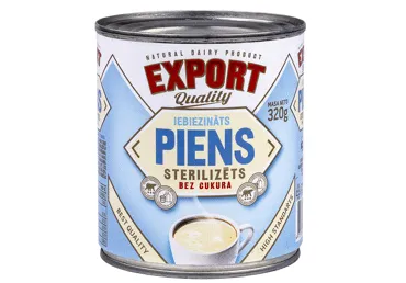 Piens sterilizēts bez cukura Exports 320g