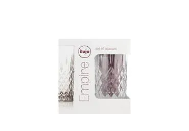 Stikla glāzes ILAJA Empire 350ml 4gab.