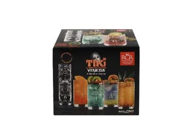 Stikla glāzes RCR Tiki Venezia 4gb.450ml