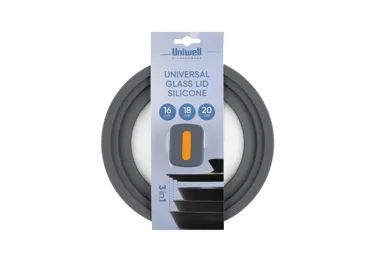 Stikla vāks UNIWELL 16cm/18/20cm