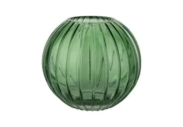 Stikla vāze ILAJA Clara Green 18x16cm