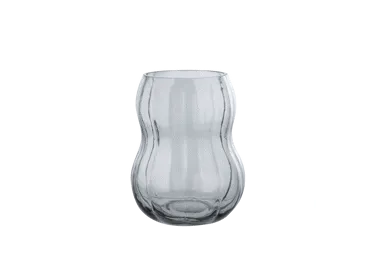 Stikla vāze ILAJA Fair Grey 19x16cm