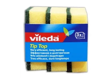 Sūkļi trauku mazgāšanai VILEDA TIP TOP 3gab.