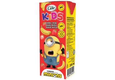 Sulas dzēriens Zoo Ice banānu, zemeņu 0.2l, Cido.