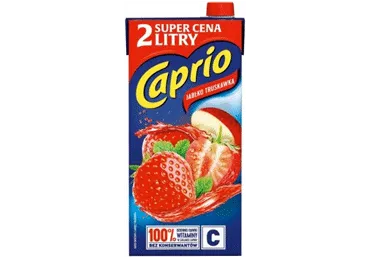 Sulas dzēriens ābolu, zemeņu 2l, Caprio