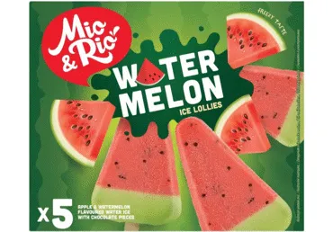 Sulas saldējums MIO&RIO ar arbūza garšu 5x67g