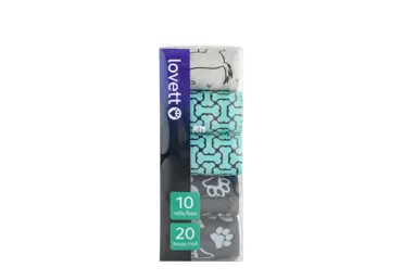 Suņu ekskrementu maisiņ.LOVETT 10x20gab.