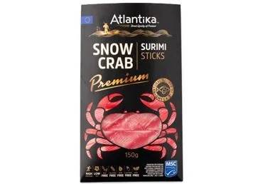 Surimi sniega krabis atdzesēts ATLANTIKA 150g