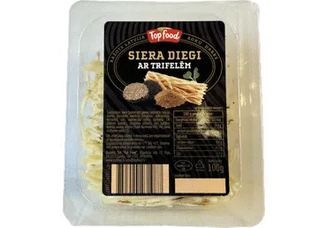 Svaigā siera diegi TOP FOOD ar trifelēm 100g