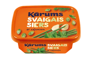 Svaigais siers KĀRUMS ar zaļumiem 175g