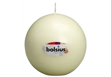 Svece 7cm apaļa bēša
