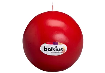 Svece 7cm apaļa sarkana