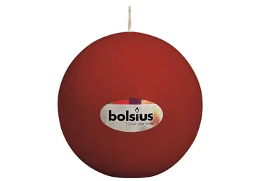 Svece 7cm apaļa tumši sarkana