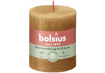 Svece 8x7cm SHINE Spice Brown