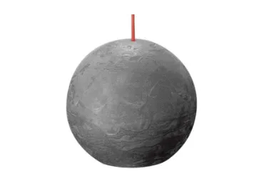 Svece SHINE STORMY GREY 8x8x7cm apaļa