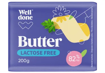 Sviests bez laktozes WELL DONE 82% 200g