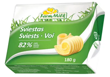 Sviests FARM MILK 82% 180g