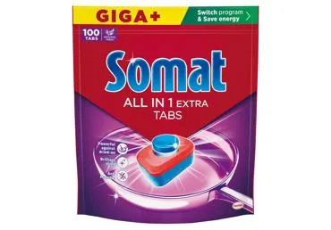 Tabletes trauku mazgājamai mašīnai SOMAT Allin1 Extra 100gb.