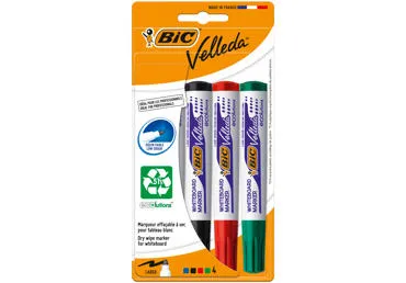 Tāfeles marķieri BIC Velleda 4gab.