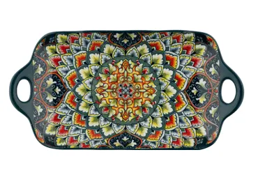 Taisnstūra šķīvis AURORA Boho 32x16cm