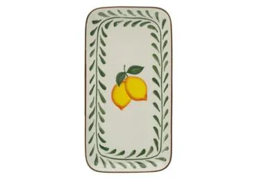 Taisnstūra šķīvis AURORA Lemon 15x28cm
