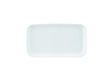 Taisnstūrveida šķīvis AURORA White 20cm