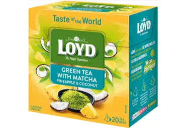 Tēja LOYD Matcha ananasu-kokosriekstu 20x1,5g