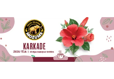 Tēja MOŽUMS Karkade, ar virvīti, 20x1.75g