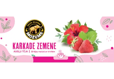Tēja MOŽUMS Karkade ar zemeņu aromātu 30g