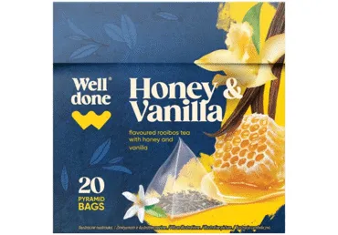 Tēja WELL DONE Honey&Vanilla 20x2g