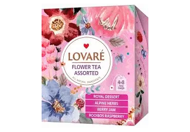 Tējas komplekts LOVARE Herbal 4x8gab.48g