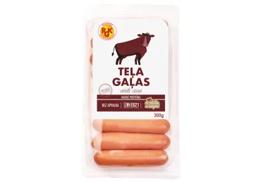 Teļa gaļas cīsiņi vārīti RGK 300g