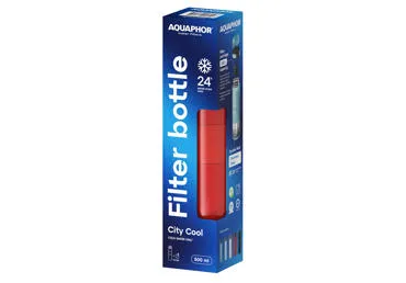Termo pudele AQUAPHOR CityCool sarkana 0,5l