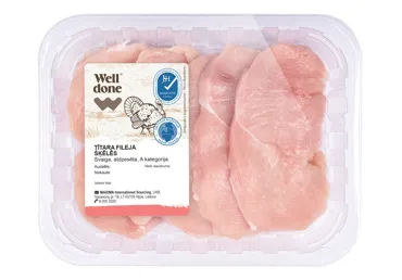 Tītara fileja šķēlēs WELL DONE 400g