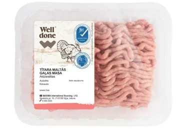 Tītara maltās gaļas masa WELL DONE 400g