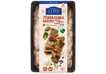 Tītara šķiņķa šašliks sviesta-garšaugu marinādē LIDO 700g