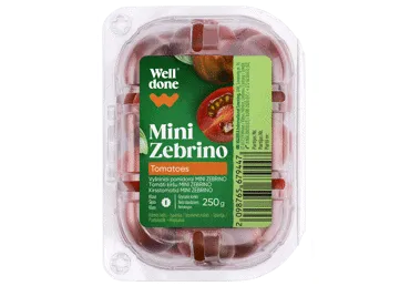 Tomāti ķiršu Mini Zebrino WELL DONE 250g
