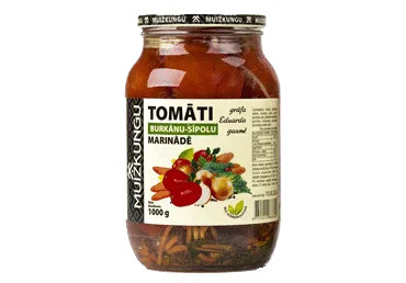 Tomāti MUIŽKUNGU burkānu sīpolu marinādē 1kg