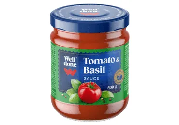 Tomātu mērce ar baziliku WELL DONE 500g