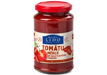 Tomātu mērce Lido ar saulē kalt. Tom. 440g