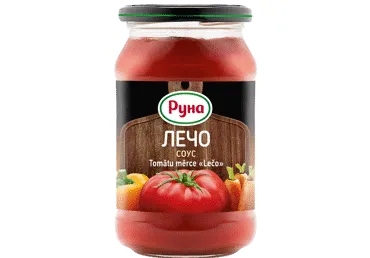 Mērce tomātu Lečo 485g, Runa